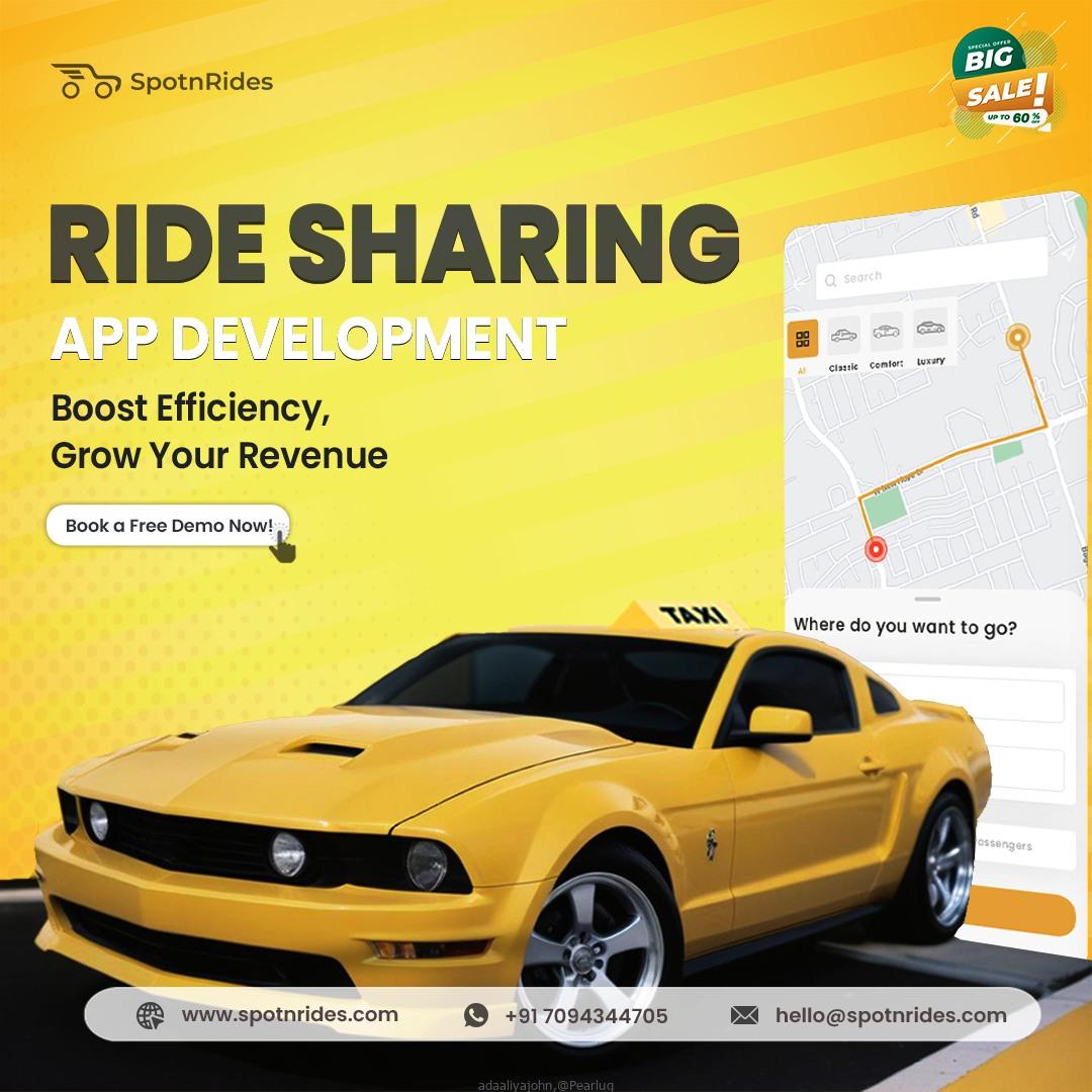 Start Your Own Taxi Service With SpotnRides’ Scalable AI-Powered App Solutions