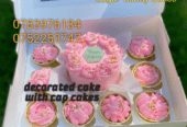 Vanilla and strawberry cakes