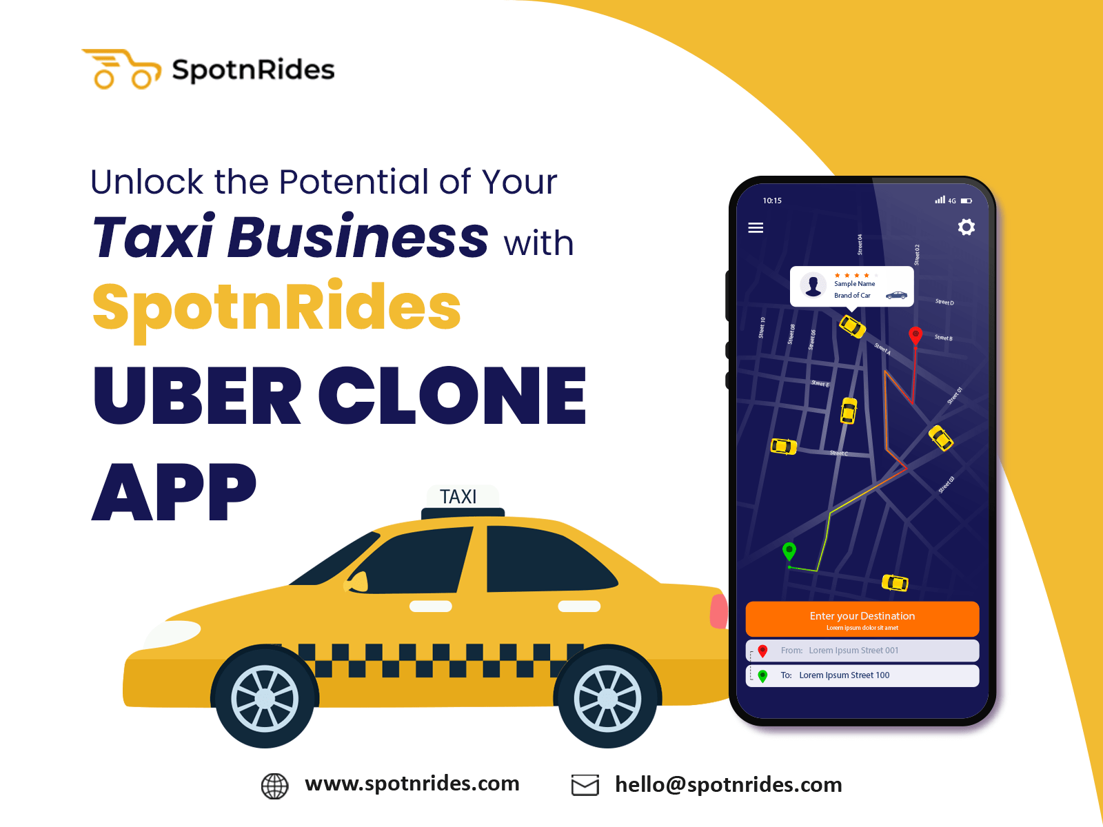 Taxi Fleet Management App Development – SpotnRides