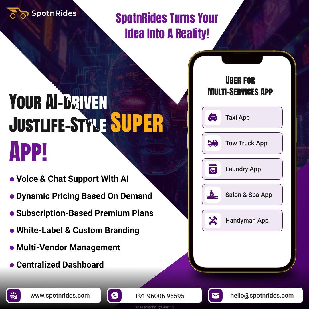 SpotnRides’ AI-Powered Gojek Clone: A Unified Multi-Service App For Every Need