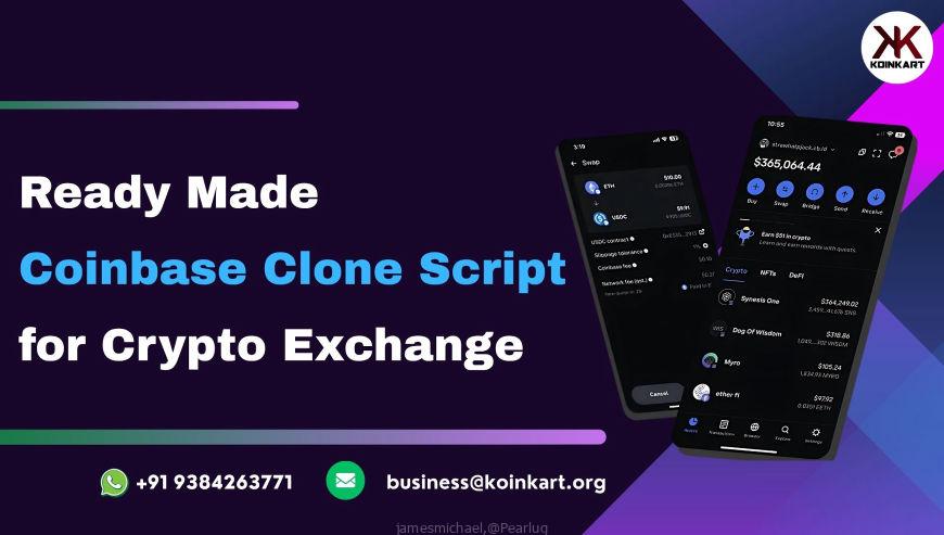 Ready-Made Coinbase Clone Script for Crypto Exchange