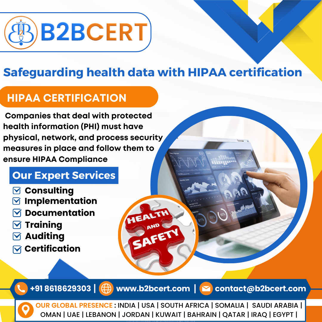 Get HIPAA Certification in USA with B2BCERT’s Expert Help