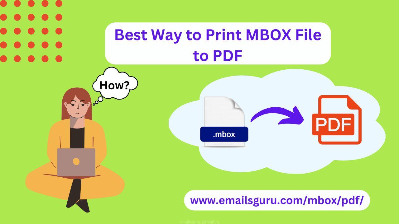 Convert Your Emails From MBOX to PDF