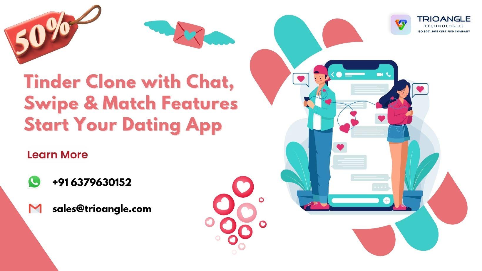Tinder Clone with Chat & Match Features: Start Your Dating App