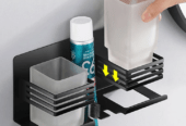 Toothbrush holder -double cup