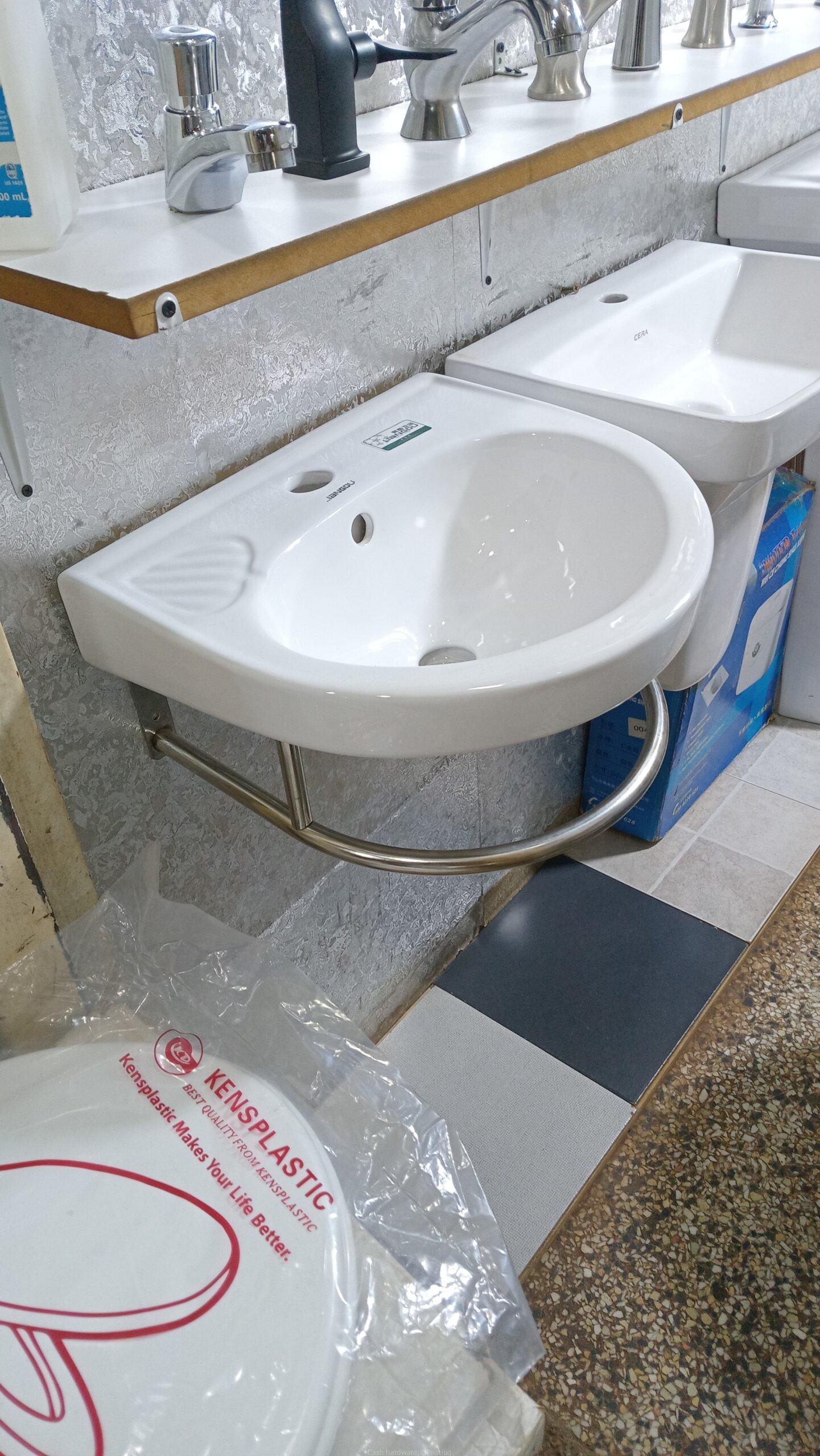Toilets and marble basins