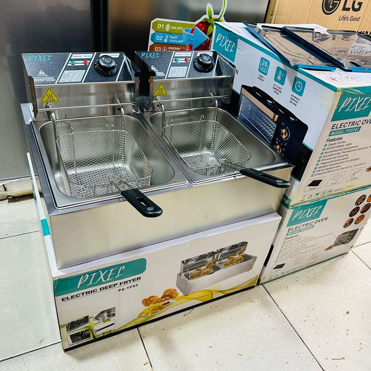 12 Liters double deep fryer