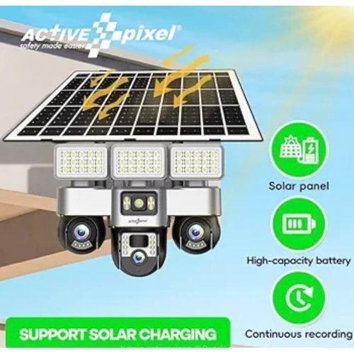 Solar CCTV Camera 2+1 Lens 4G Outdoor PTZ Security Camera