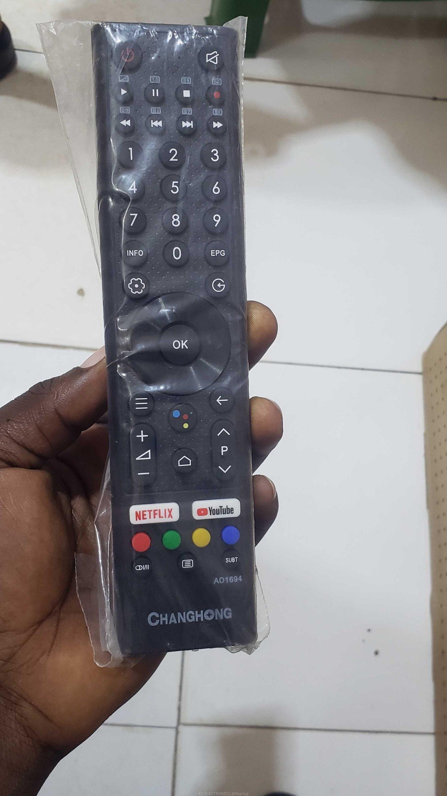 Changhong and chiq tv remote