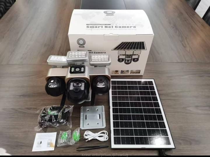 Solar CCTV Camera 2+1 Lens 4G Outdoor PTZ Security Camera