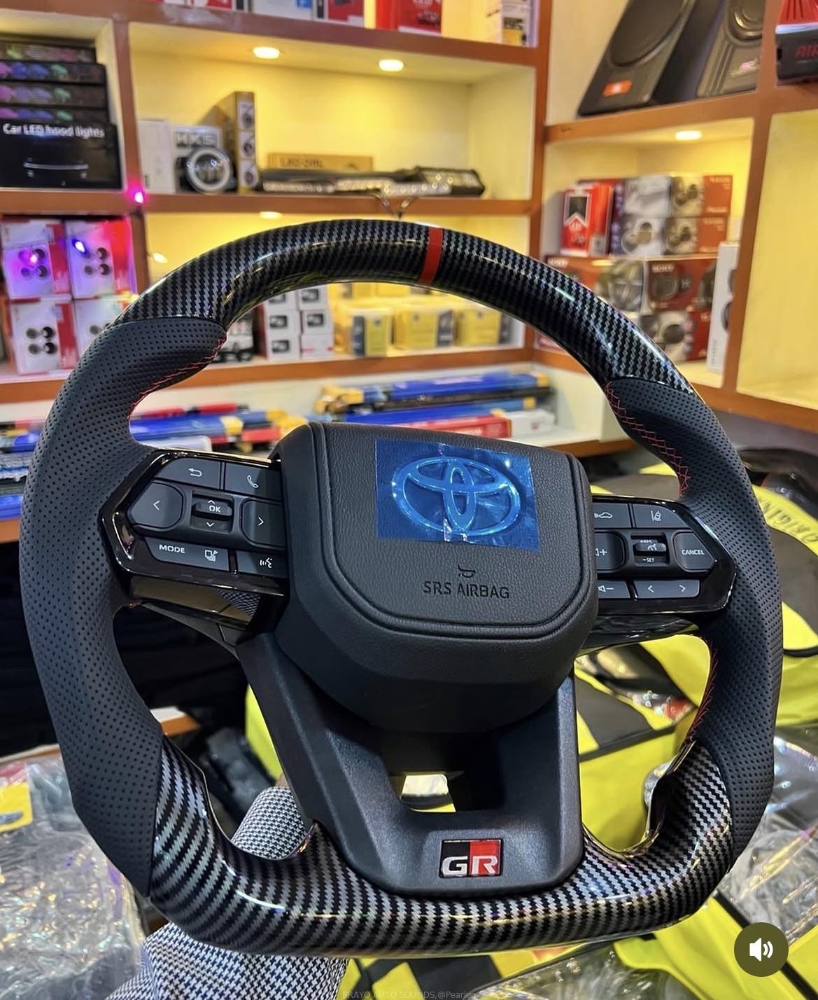 Toyota GR Aftermarket steering wheel