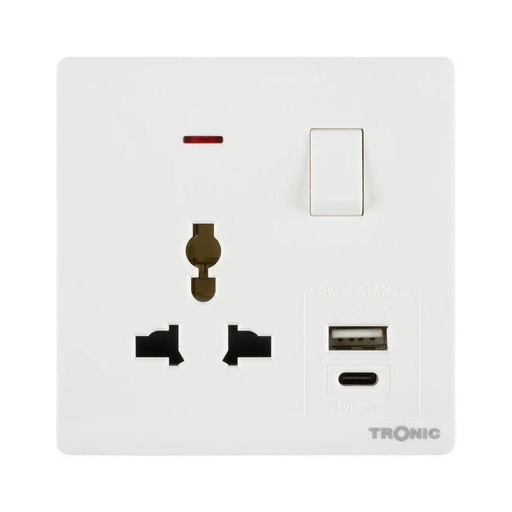 Single and double sockets in all different colors