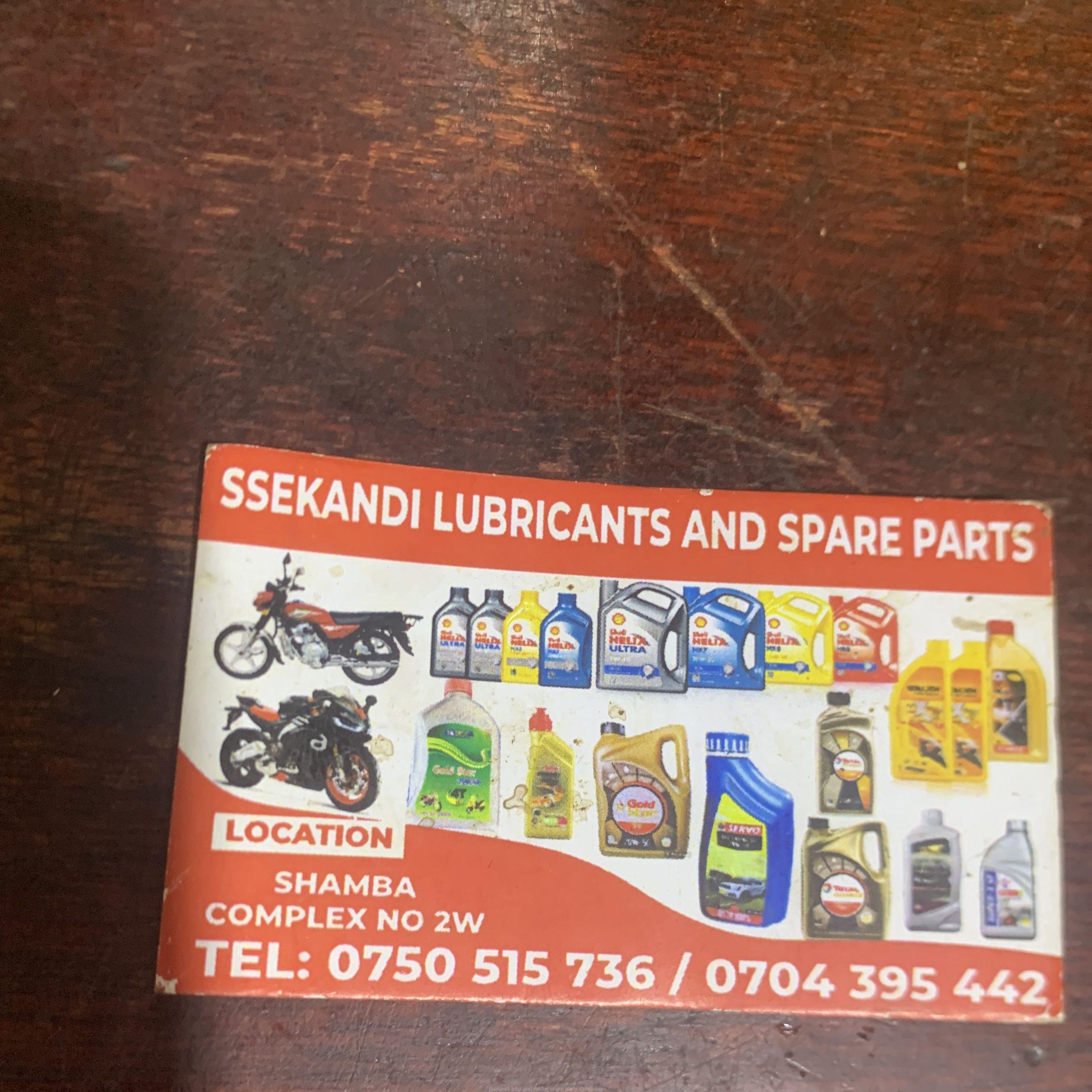 Oils en spare parts