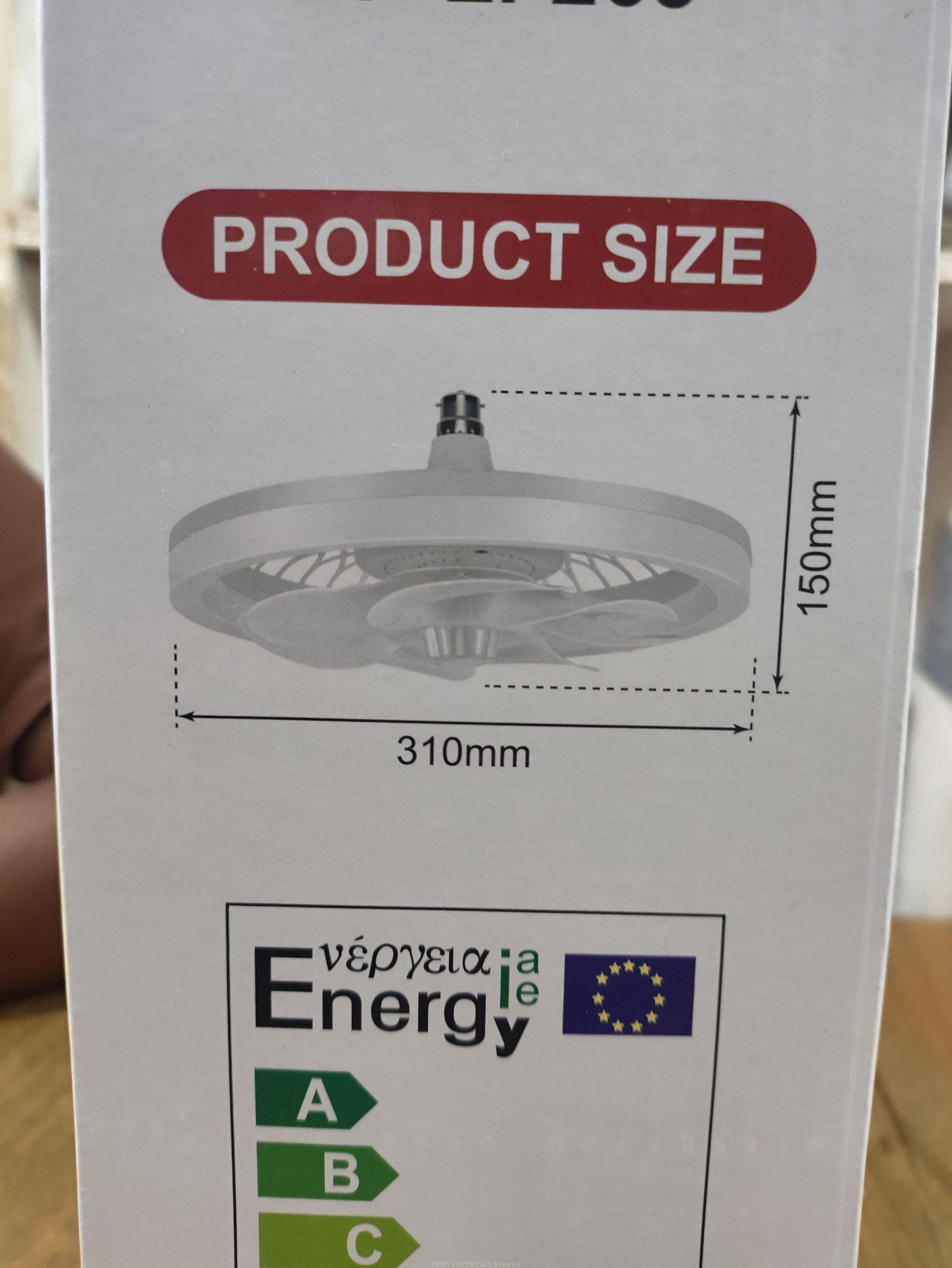 LED bulb with fan