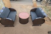 Metallic durm chairs