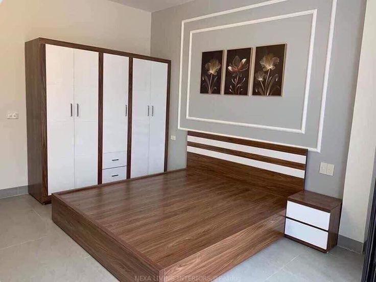 Modern bed and wadrobe