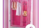 Wooden frame wardrobe 3 columns
