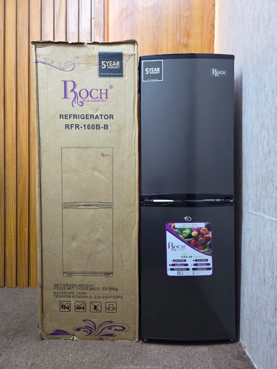 Fridg🔥 Boch Double Door Fridge – Brand New | 5-Year Warranty | Stylish Black Finish ❄️e