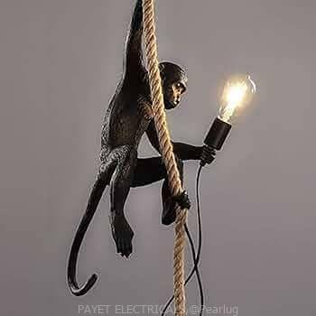Monkey pendant lamp holder