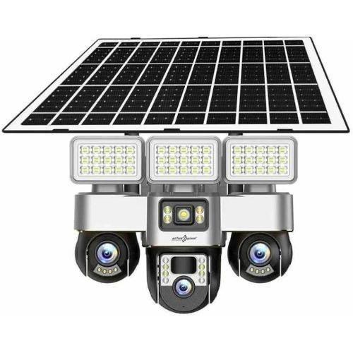 Solar CCTV Camera 2+1 Lens 4G Outdoor PTZ Security Camera