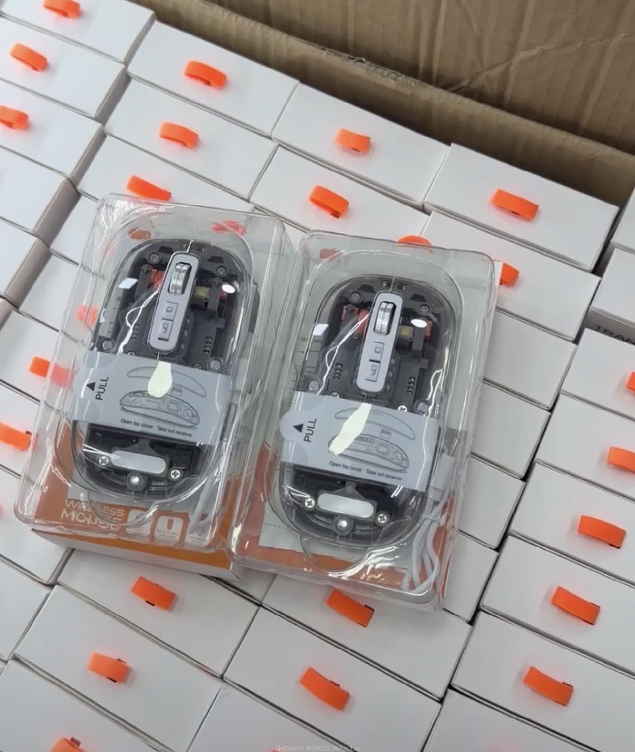 Transparent wireless mouse rechargeable mouse