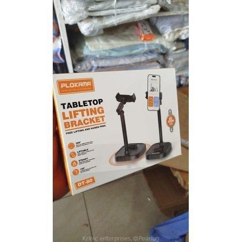 PLOKAMA Adjustable Desktop Live Stream Phone Stand – Telescopic Elevation Holder (22cm–33cm)