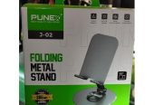 PUNEX J-02 Folding Metal Desktop Stand – 360° Rotating Heavy Duty Smartphone &