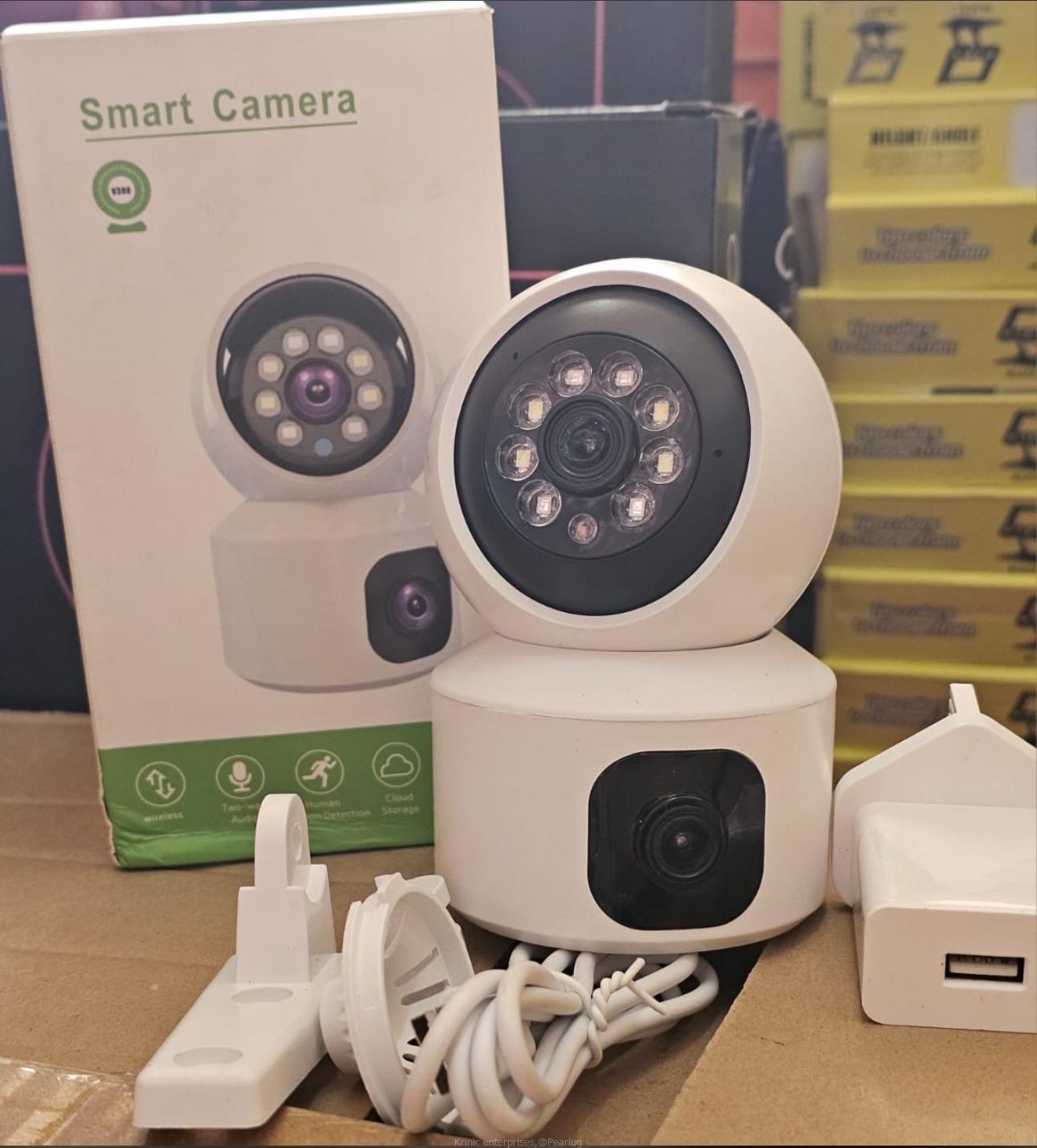 V380 Pro Dual-Lens WiFi Smart IP Camera – 360° PTZ Home Security Camera, Night Vision & Motion Detection