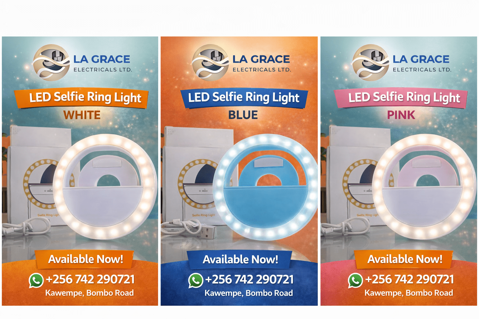 LED Selfie Ring Lights & Video‑Making Kit – La Grâce Electricals Ltd