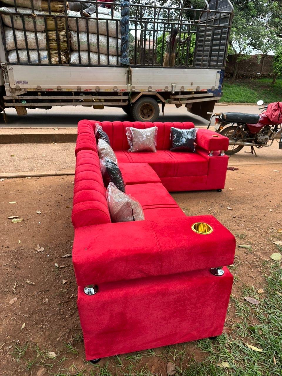 L shape red colour