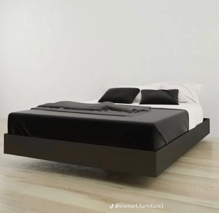 Floating bed black