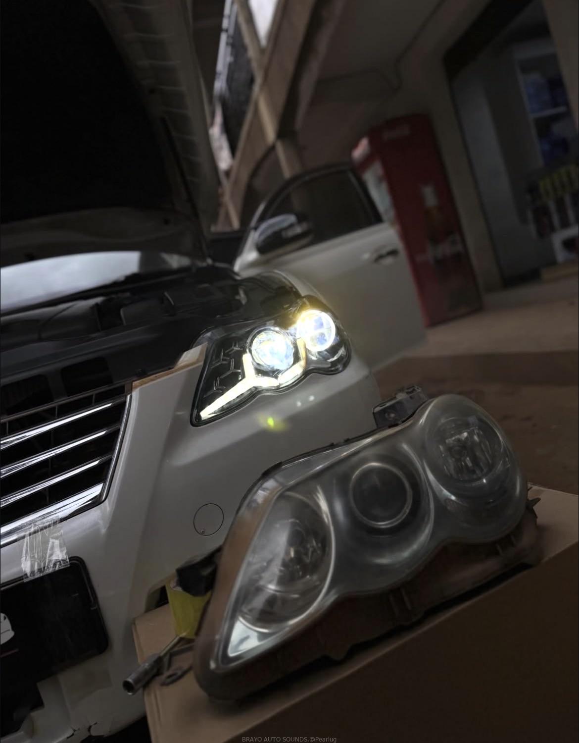 Toyota Mark X Aftermarket headlights
