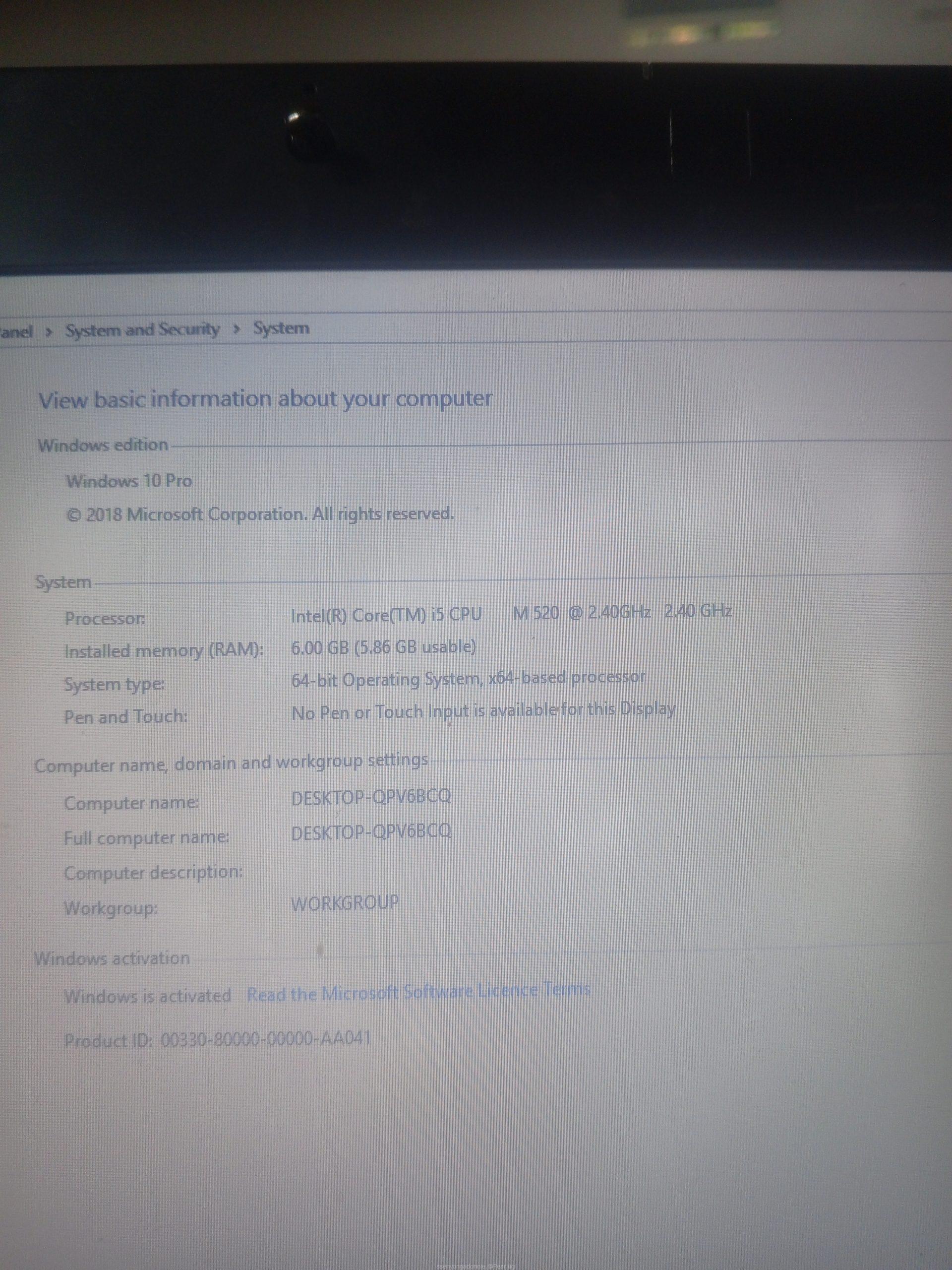 HP LAPTOP 8440P