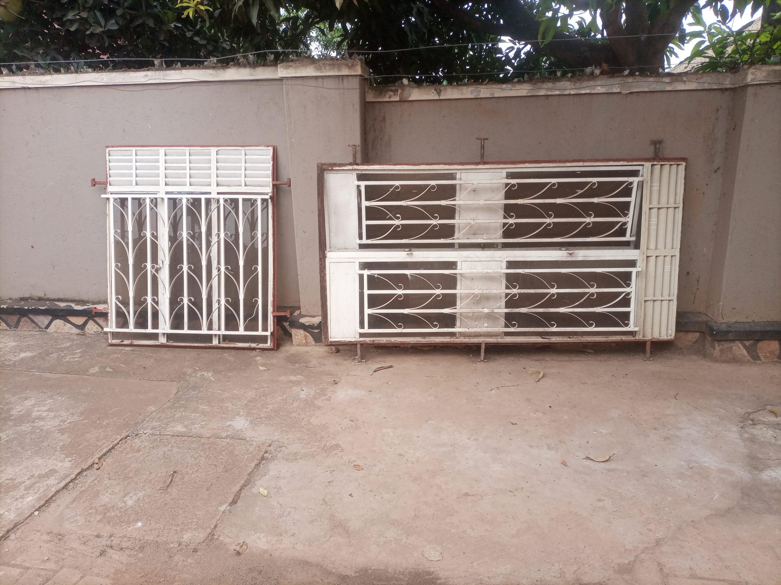 Used double door and window with glass