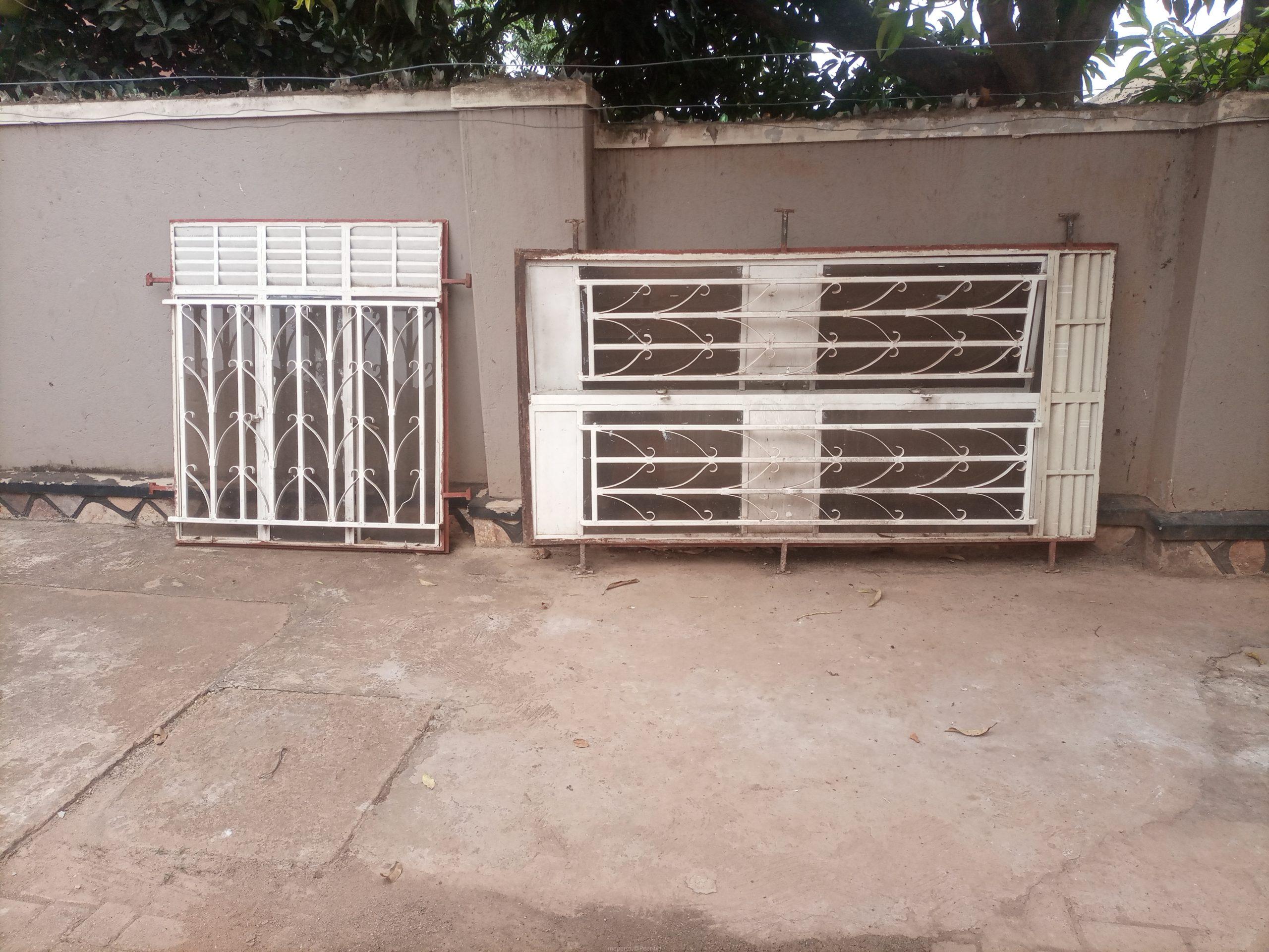 Used double door and window with glass