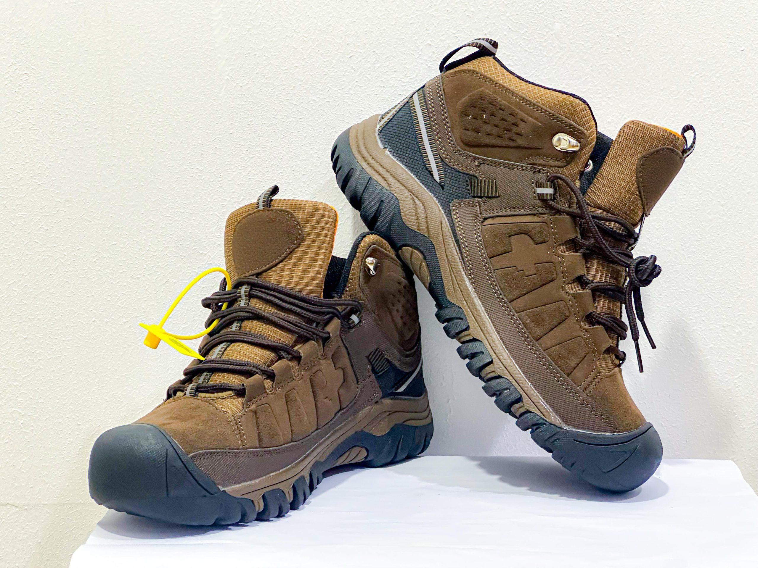 Men’s Brown Waterproof Hiking & Trekking Boots – Lightweight Outdoor Walking Shoes