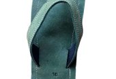 Men leather handmade sandal green