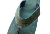 Men leather handmade sandal green