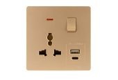 Single and double sockets in all different colors