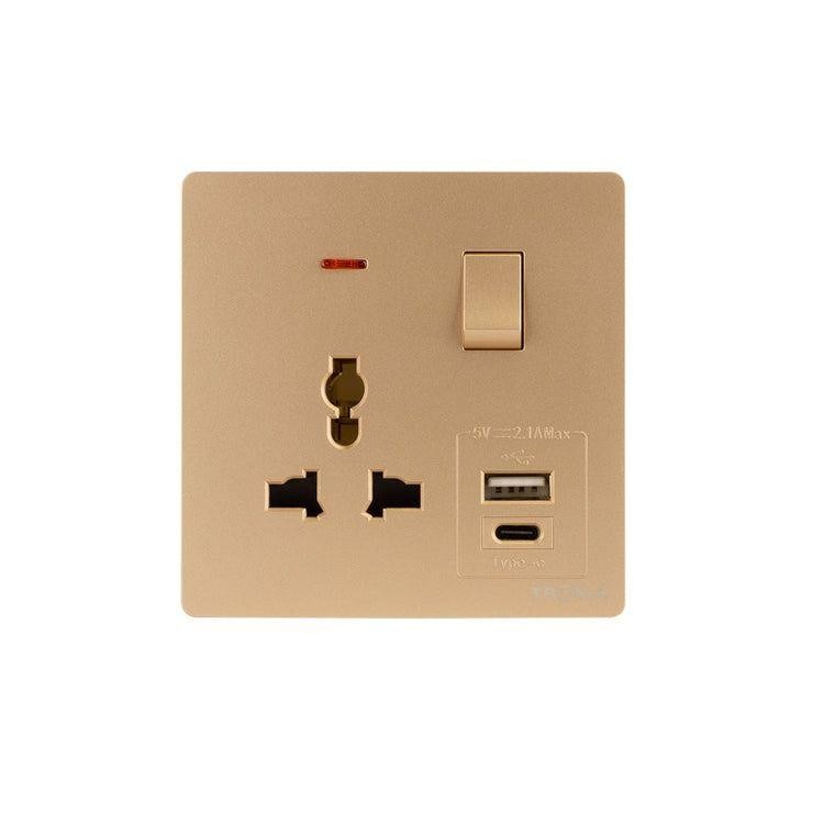 Single and double sockets in all different colors
