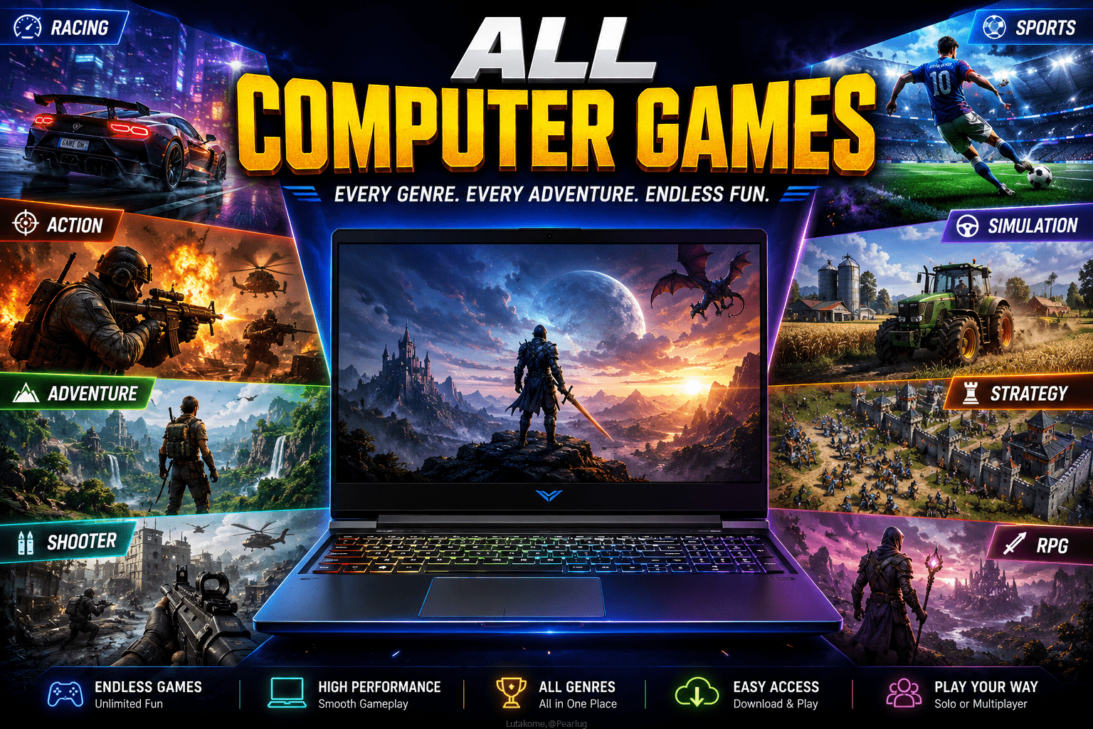 All computer games available