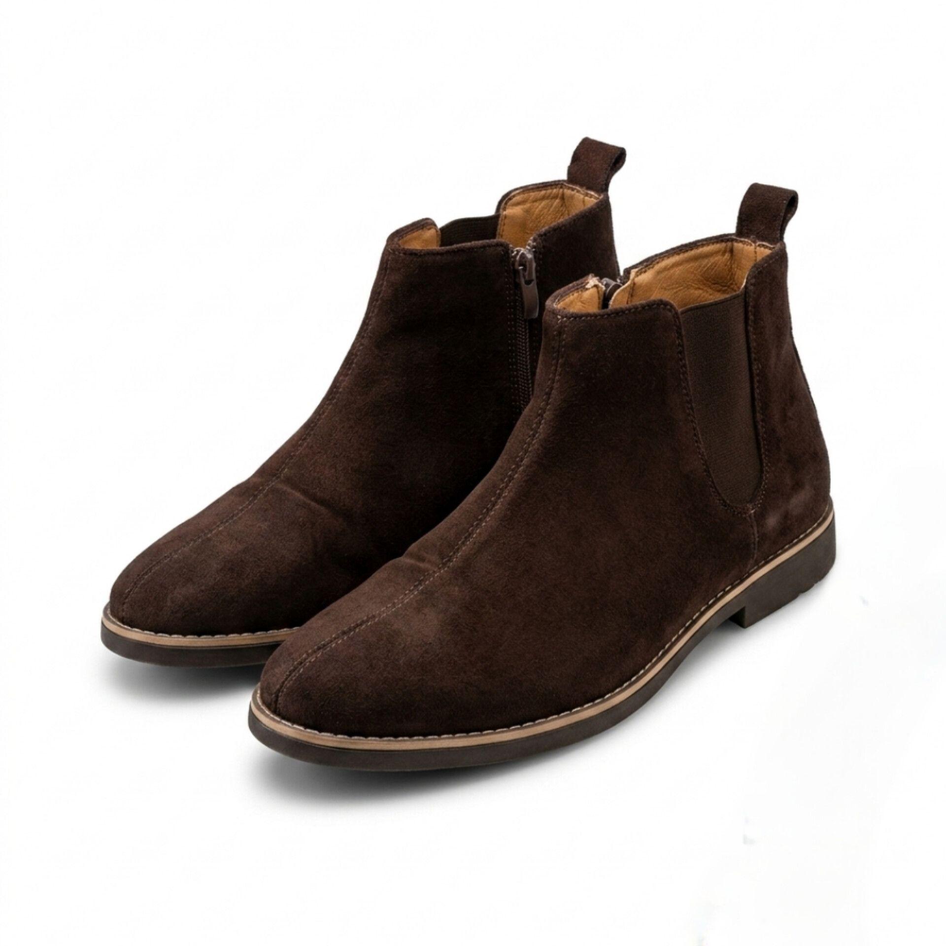 Men’s Casual Suede Chelsea Ankle Boots