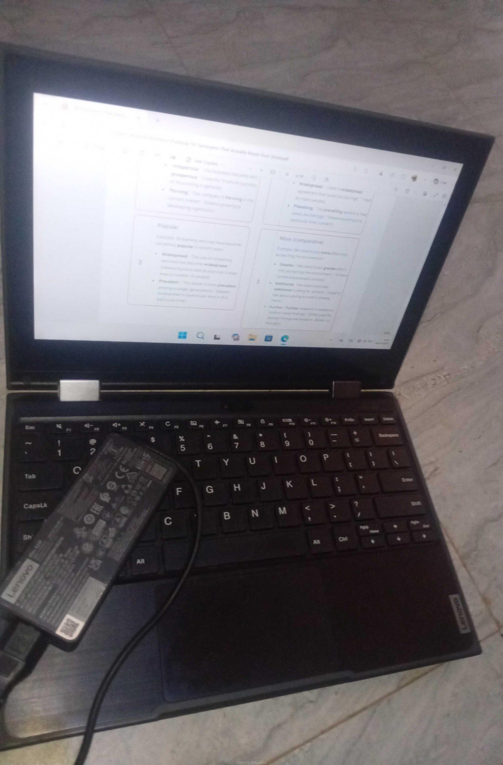 LENOVO ONVERTABLE WITH TOUCH SCREEN
