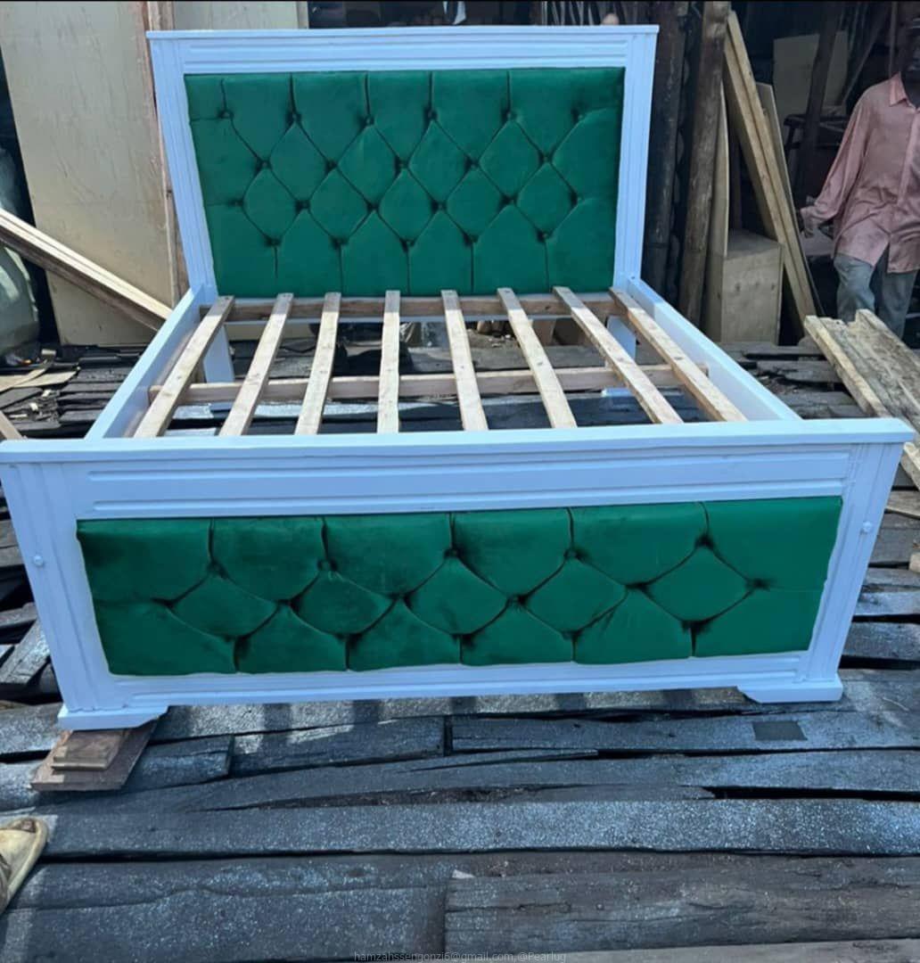 Fabric flat leather beds