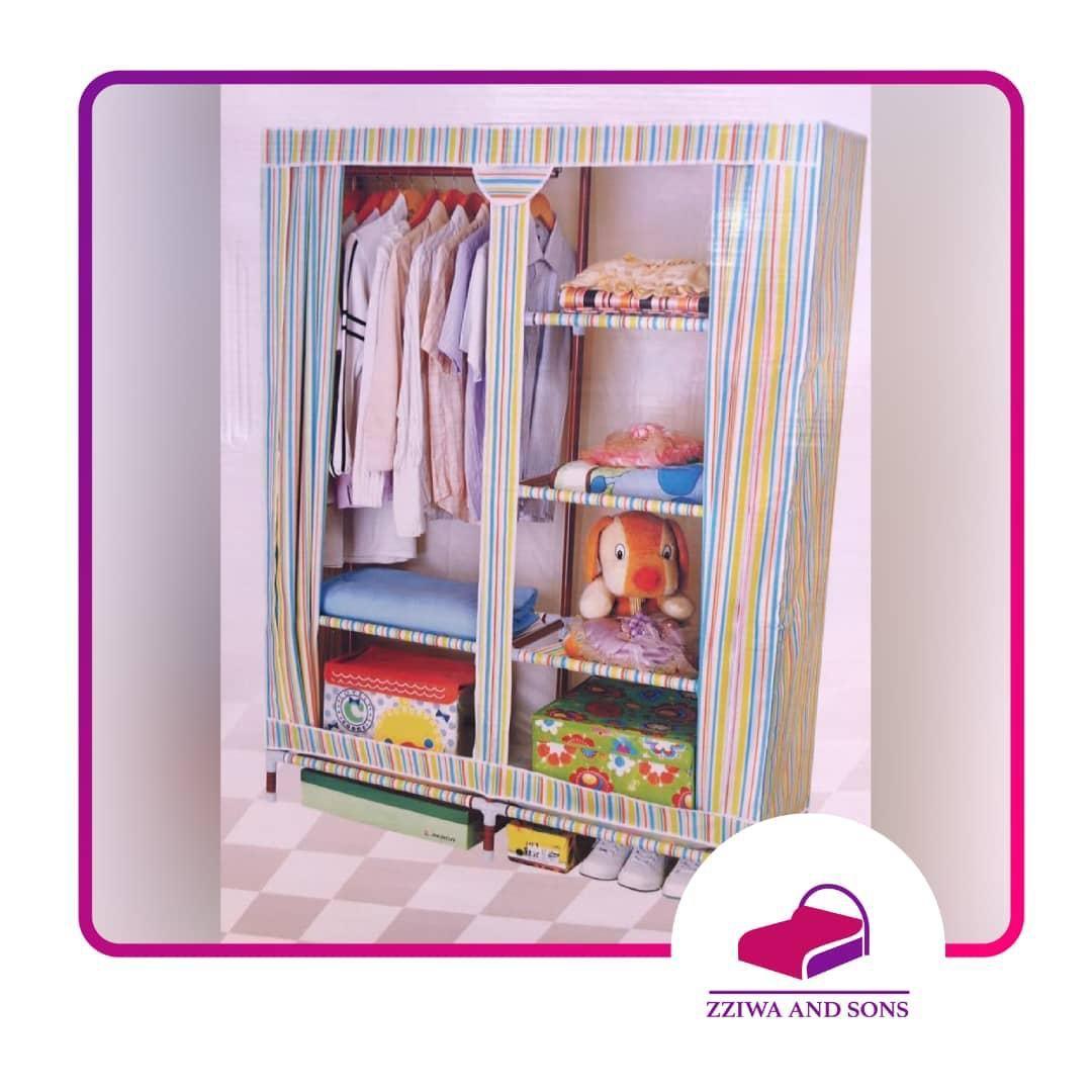 Wooden frame wardrobe 2 columns