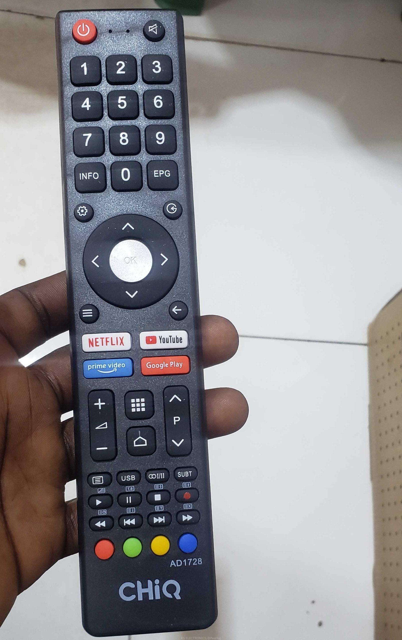 Original chiq smart TV remote