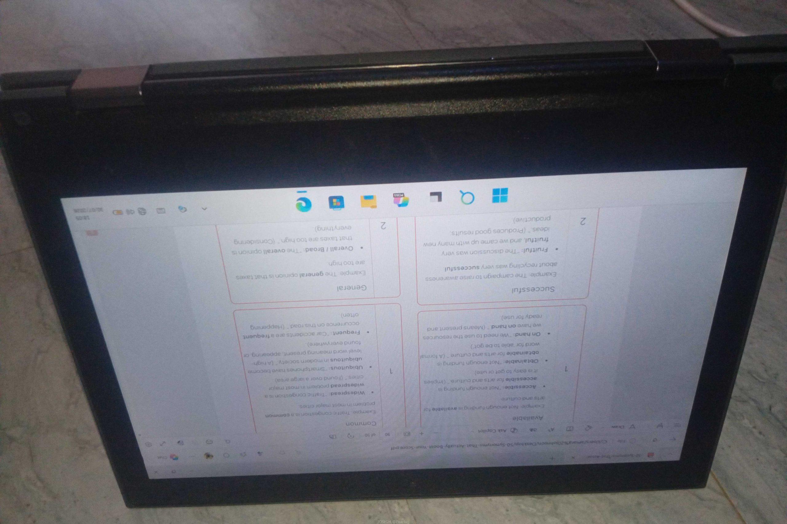 LENOVO ONVERTABLE WITH TOUCH SCREEN