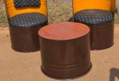 Metallic durm chairs
