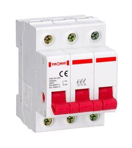 Breakers, sockets single and double