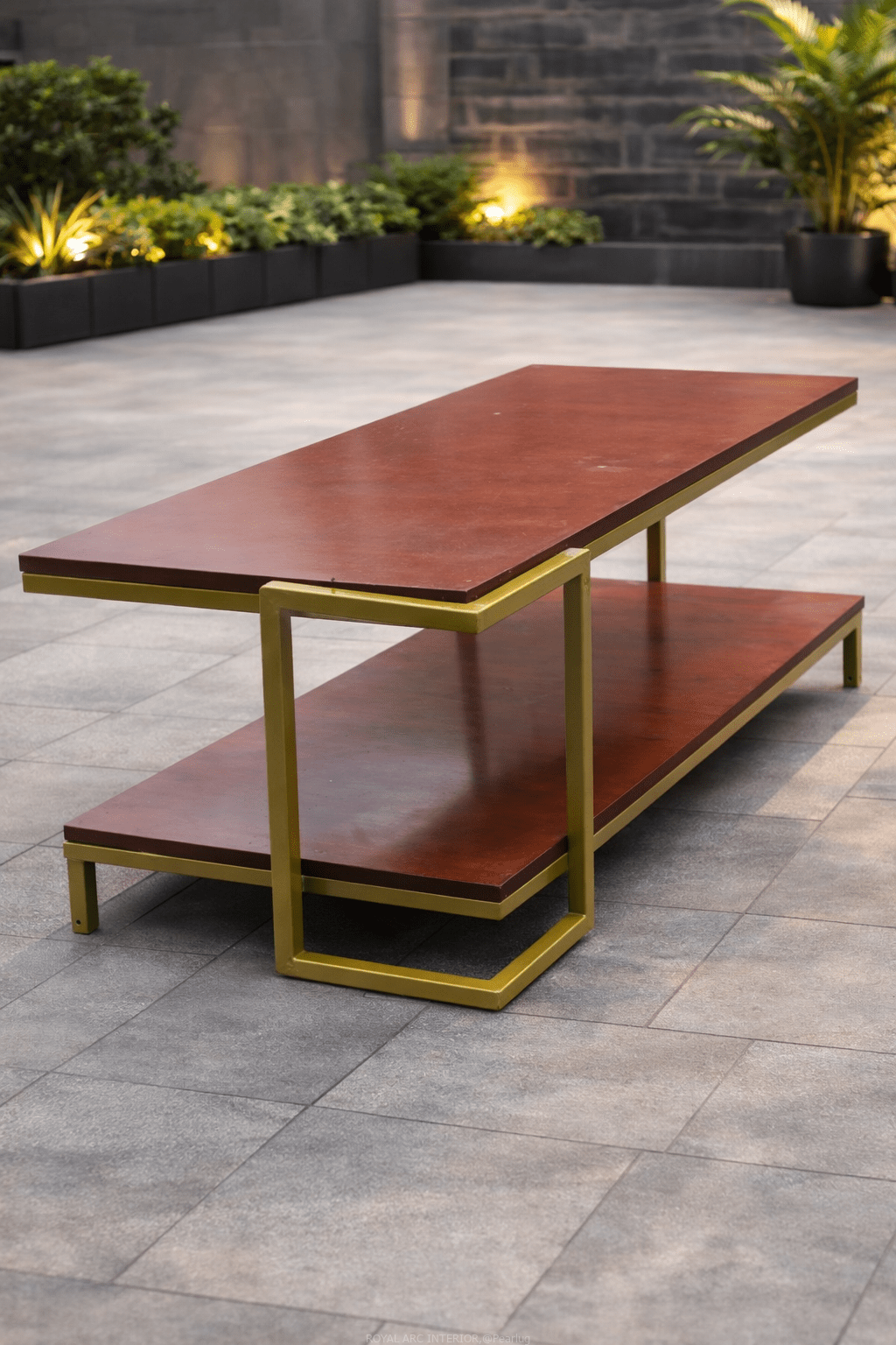 Metallic table